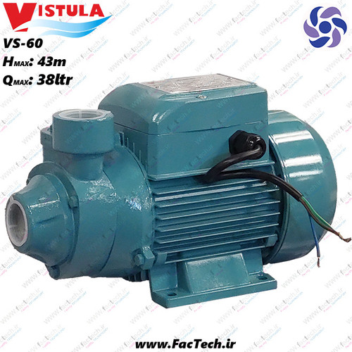 پمپ نیم اسب خانگی ویستولا VS60 محیطی کم صدا هد 45متر دبی 38 لیتر